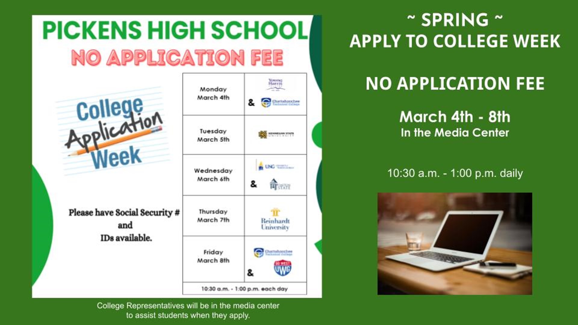 APPLY TO COLLEGE WEEK